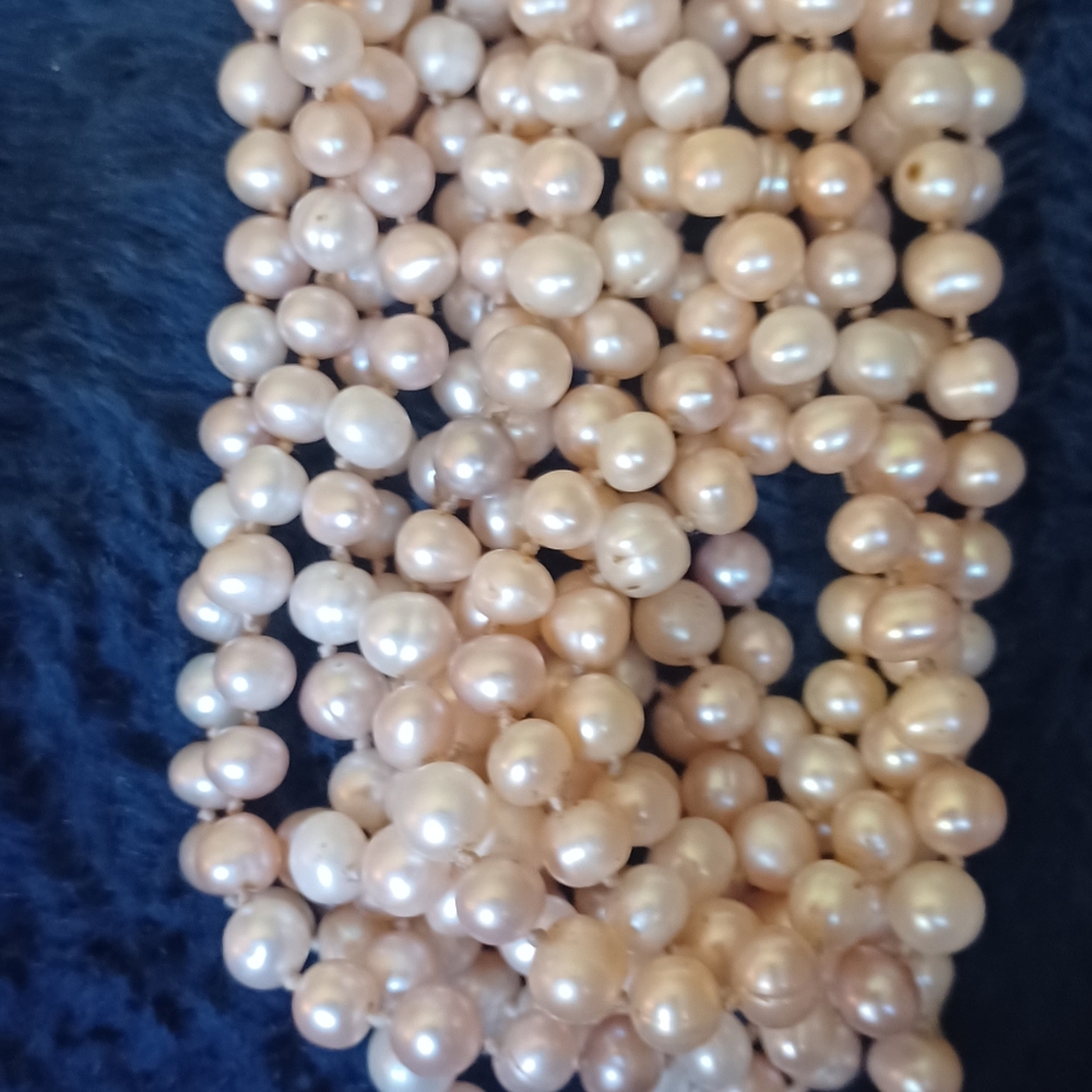 Very long Honora Pearl's Necklace - Picture 3 of 3